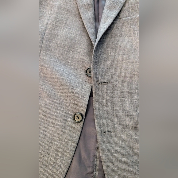 Ralph Lauren 100% Wool Blazer Mens Jacket Sport Coat Gray Fully Lined Sz 38S - Picture 10 of 13